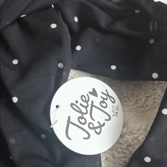 NWT Jolie and Joy Off the shoulder polka dot blouse - Picture 3 of 4